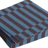 Pattern Napkins-Set of 20 Lunch-Anthracite and bordeaux pillar stripe