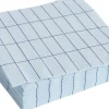 Pattern Napkins-Set of 20 Lunch-Light blue and blue grid