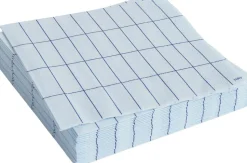 Pattern Napkins-Set of 20 Lunch-Light blue and blue grid