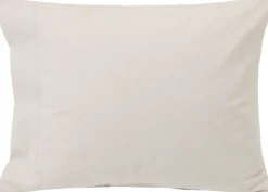 Pin Point Beige Cotton Pillowcase