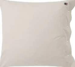Pin Point Beige Cotton Pillowcase