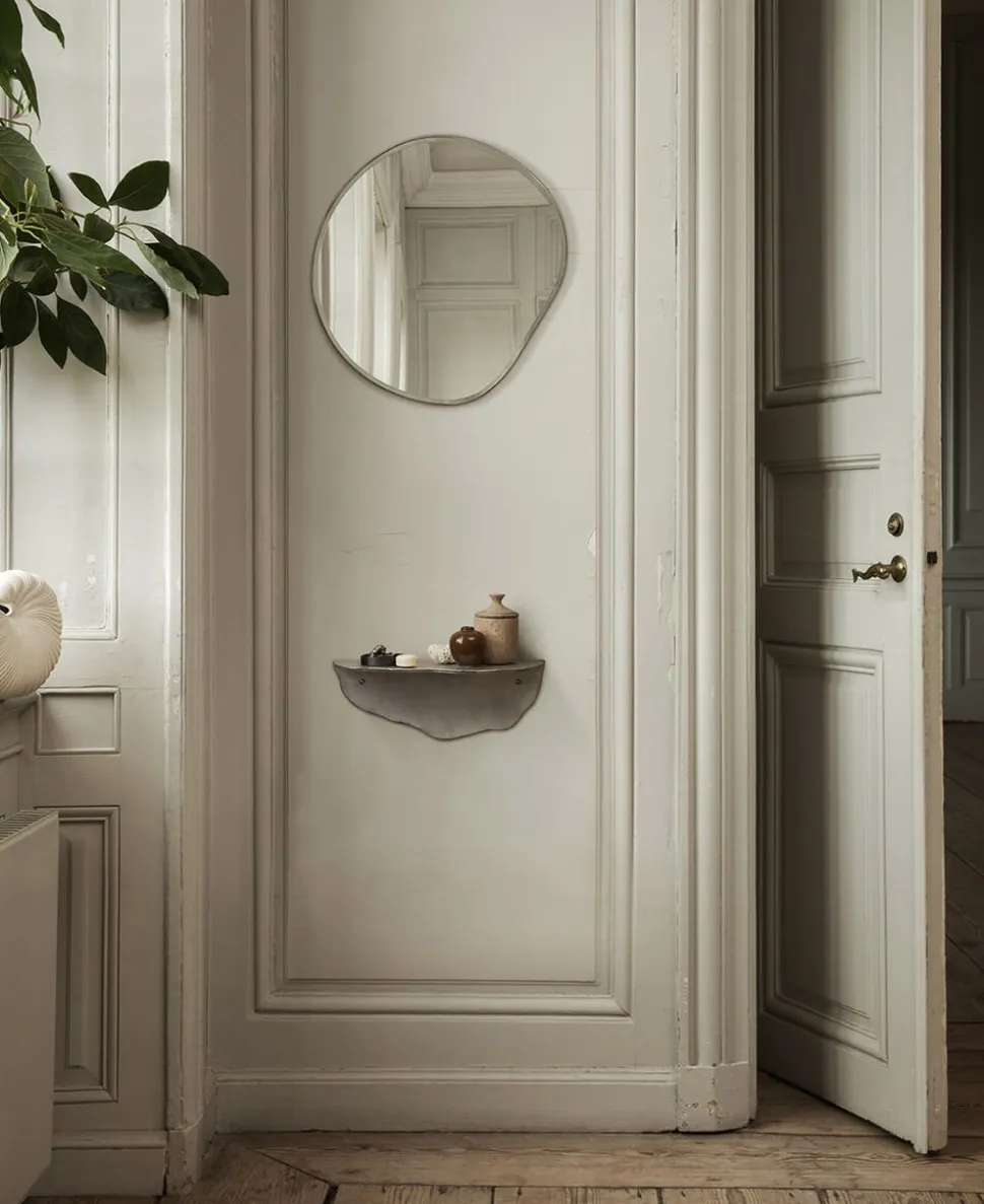 Pond Mirror - Small - Dark Chrome