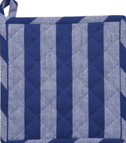 Pot holder 22x22 cm BIRK -Stripe blue