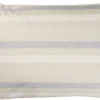Pude natur m/hvide og lyseblå striber