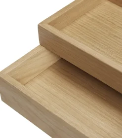 Rail Desk Organiser Natural set of 2