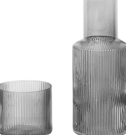 Ripple Small Carafe Set - Smoked Grey