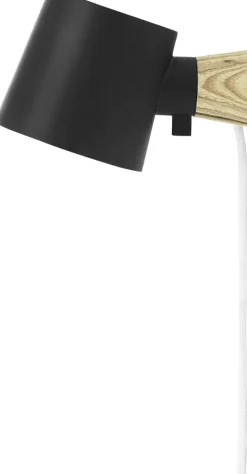 Rise væg lampe sort