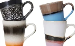 70s ceramics espresso mugs funky set of 4