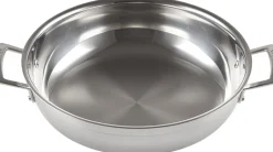 Sautergryde m/ låg 3-ply rustfrit stål