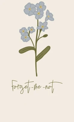 Serviet Forget-me-not 16 tk pr pakke