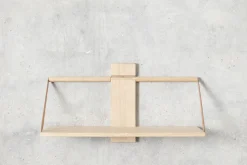 Shelf Wood Wall - Large 60x25xH32 cm