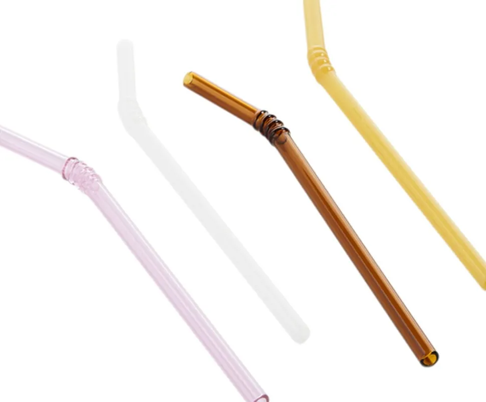 Sip-Swirl Straw Set of 4-Opaque mix