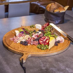 Skærebrætter i massiv eg XL Round