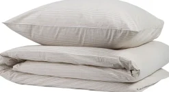 Small stripe washed percale