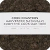 Smoked Cork Firkantet Glasbrik Sæt