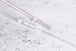 Sorrento Sugerør i glas, farvet