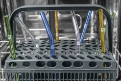 Sorrento Sugerør i glas, farvet