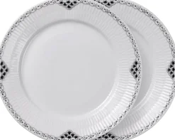 Sort Riflet Blonde tallerken 22cm 2-pak