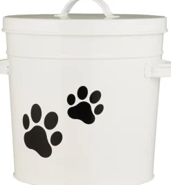 Spand m/låg hvid m/potemotiv 5 ltr