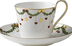 Star Fluted Cup and Saucer 27cl