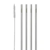 Stelton genanvendelige sugerør 4 Stk steel