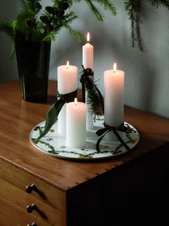 Stjerne Riflet Jul 32 cm. kagefad