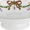 Stjerne Riflet Jul 18 cm. skål på fod