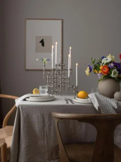 STOFF Nagel® lysestage krom