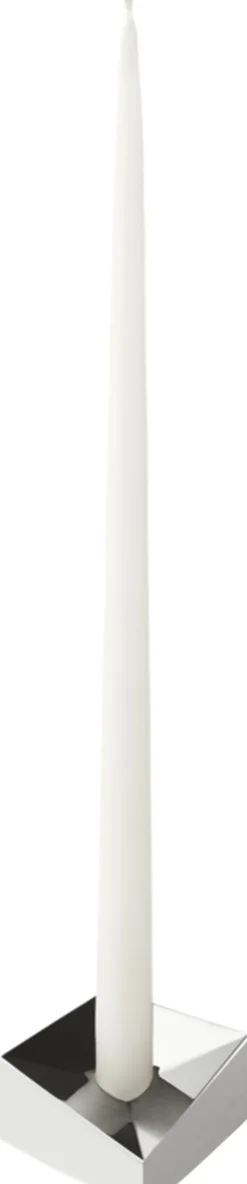 STOFF Nagel reflect candle holder, small - chrome/krom