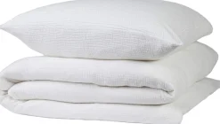 Stonewashed muslin sengesæt