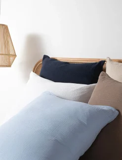 Stonewashed muslin sengesæt