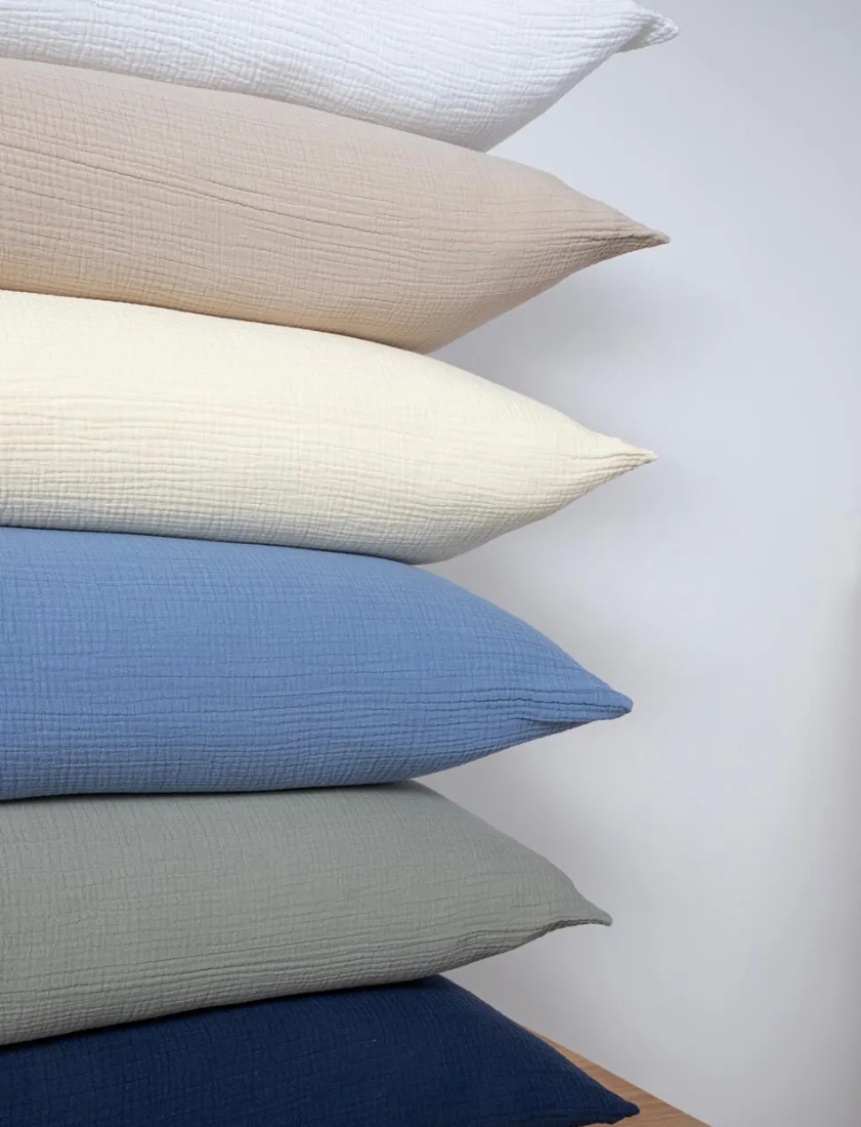 Stonewashed muslin sengesæt