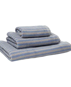 Stripe GOTS pumice stone/blue blizzard