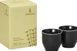 Swedish Grace Æggebæger 4 cl Antracit 2 styk