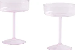 Tint Coupe Glass-Set of 2-Pink