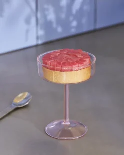 Tint Coupe Glass-Set of 2-Pink