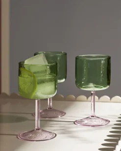 Tint Wine Glass-Set of 2-Green and