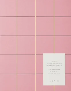 UMA Flat Lay Notebook - Large, Rose check