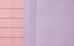 UMA Flat Lay Notebook - Large, Rose check