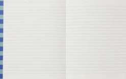 UMA Notebook, Flat-Lay - Medium, Blue Stripe