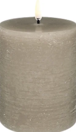 UYUNI LIGHTING - Pillar LED Candle - Sandstone - 7,8 x 10,1