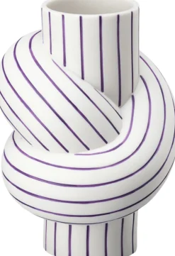 Vase 12cm, Plum, Node Stripes