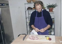 Veark Apron - Blue - Linnen/Cotton