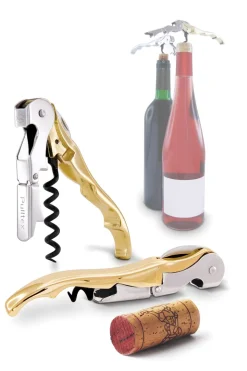 Vinåbner Pulltaps Classic Guld m hylster