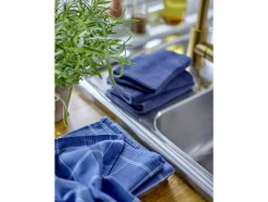 Viskestykke 50x70 Minimal Blue