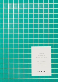 VITA Softcover Notebook - Medium, New Green Grid